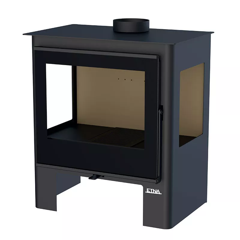 Piec na drewno Shiva z 3 szybami – 10 kW – Image 2