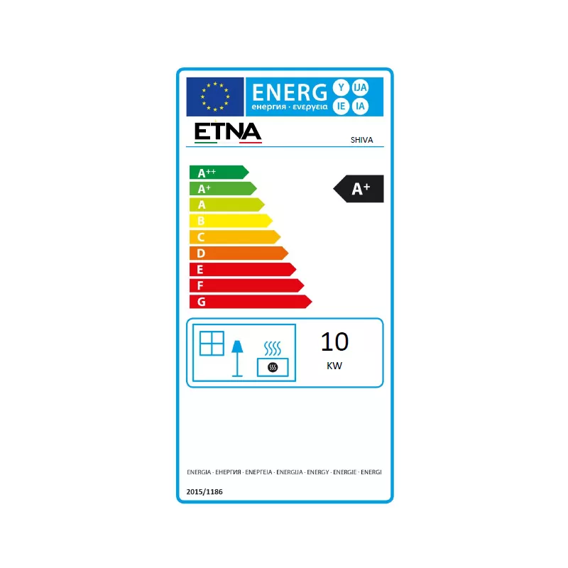 Piec na drewno Shiva z 3 szybami – 10 kW – Image 5